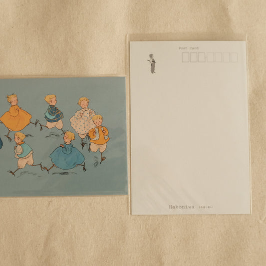 Kurahashi Rei Running Small Birds Postcard
