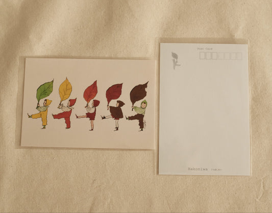 Kurahashi Rei Autumn Leaves Postcard