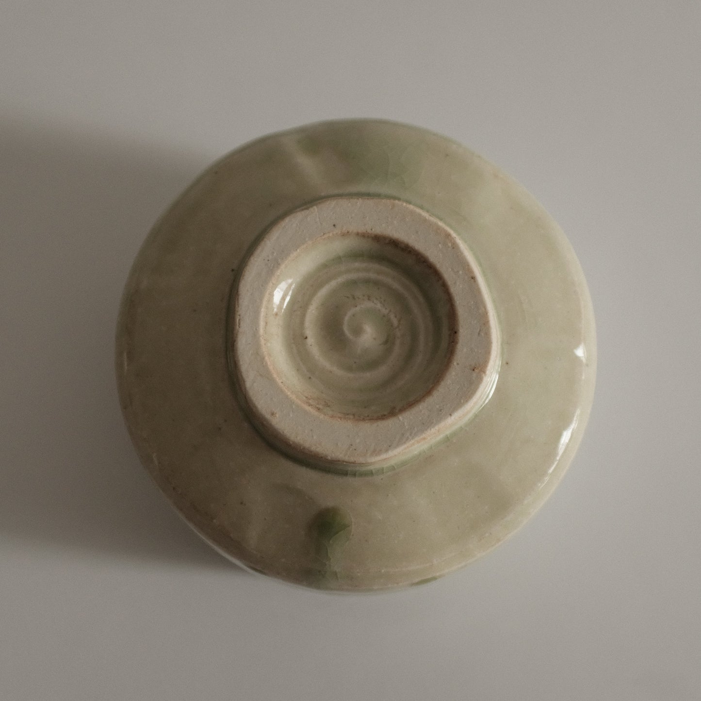 Hatsuichi Japan Hiwa Green Beadlo Kannyu Chawan Matcha Bowl Tea Bowl Minoware