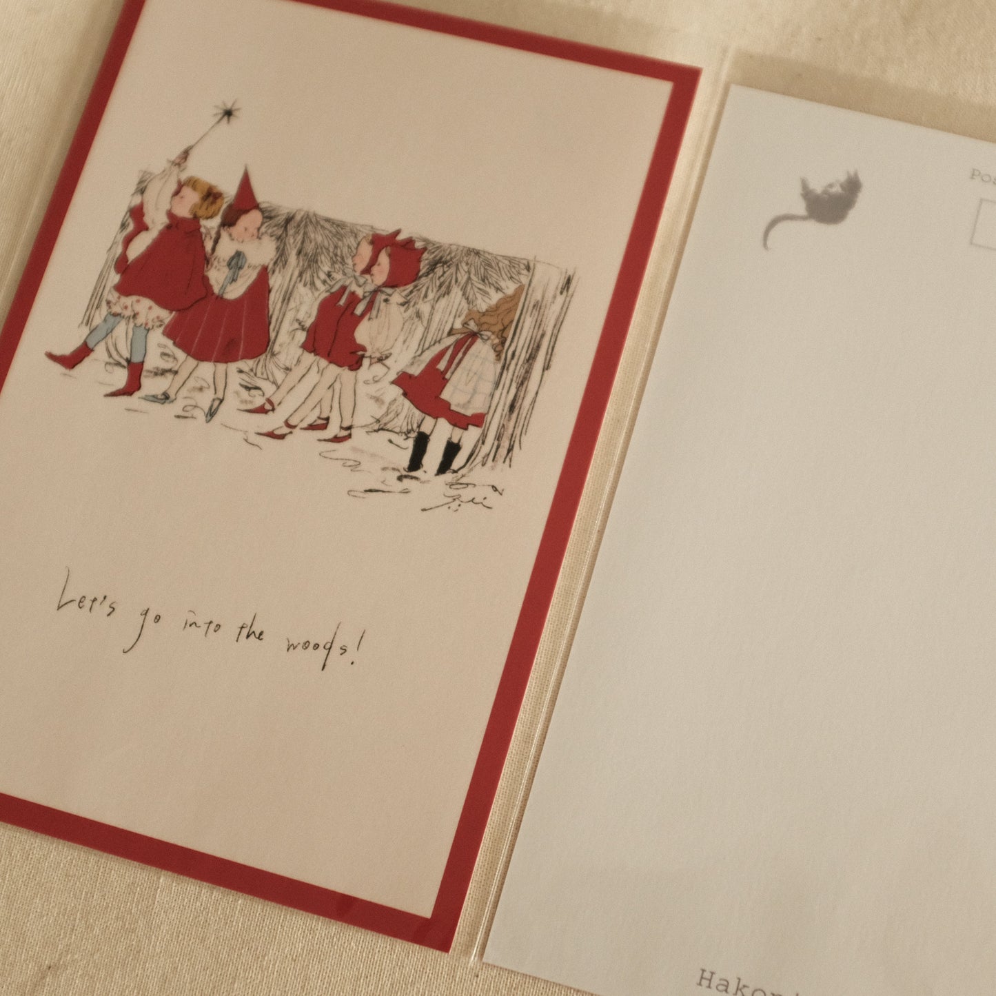 Kurahashi Rei Let's Go to The Forest Postcard