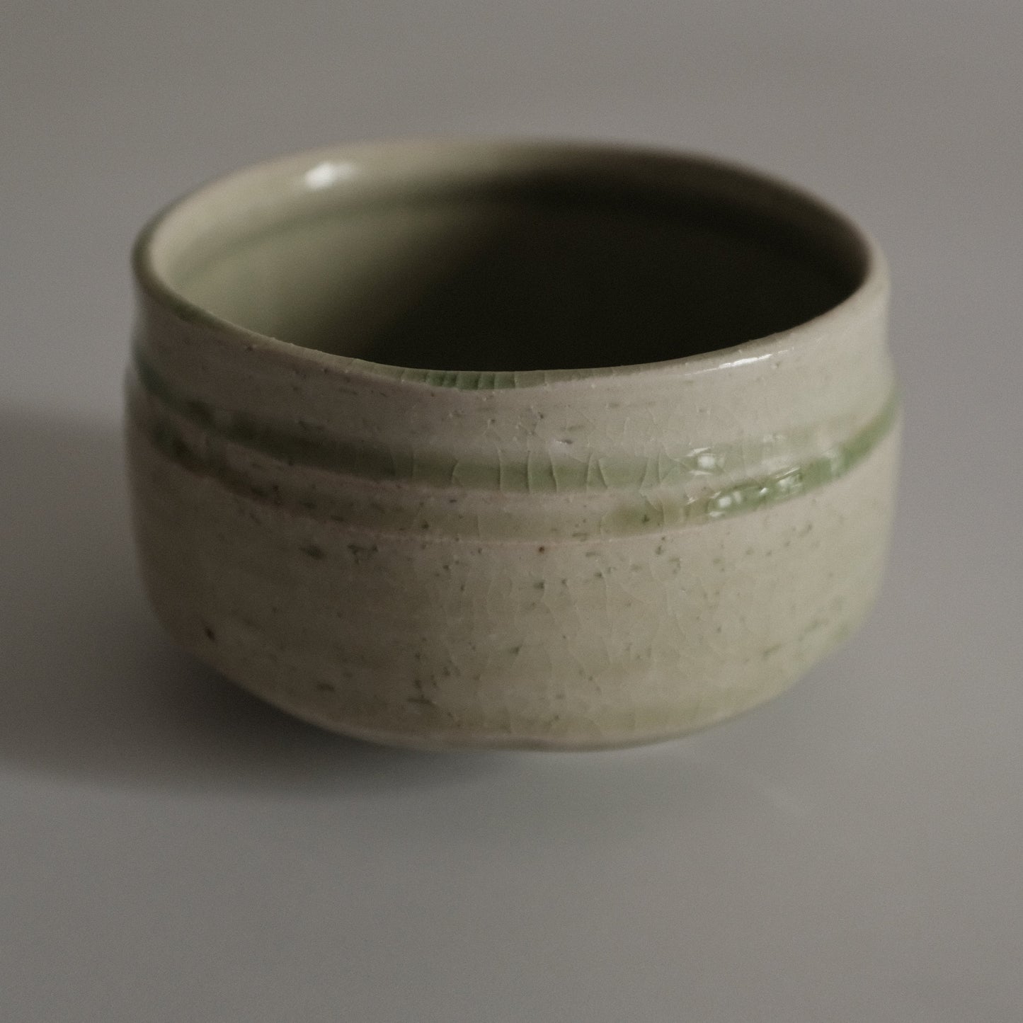 Hatsuichi Japan Hiwa Green Beadlo Kannyu Chawan Matcha Bowl Tea Bowl Minoware