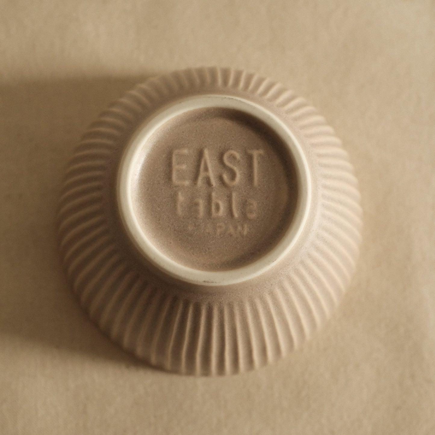 East Table Cotogo Beige Matte Small Bowl