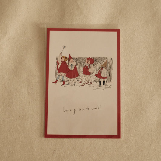 Kurahashi Rei Let's Go to The Forest Postcard