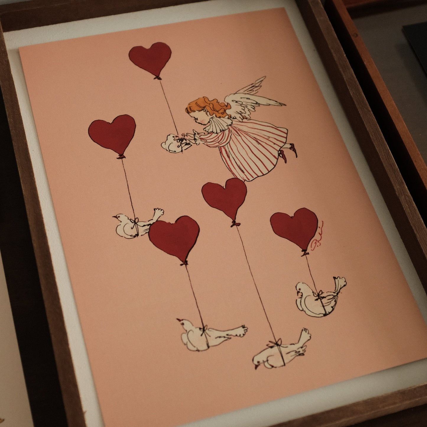 Kurahashi Rei Sending Love A4 Illustration Poster