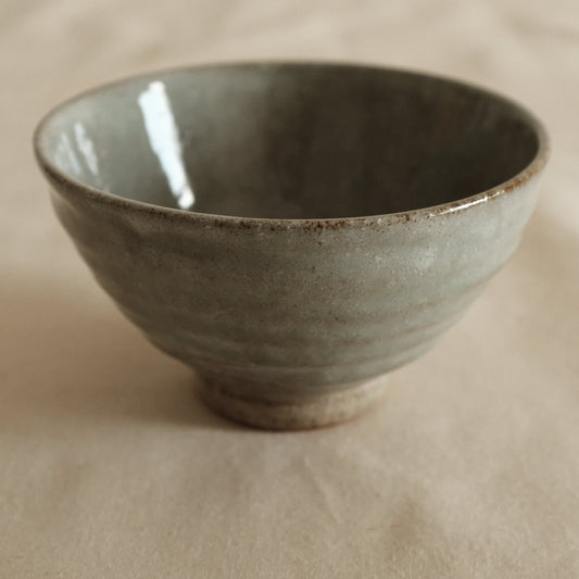 Maruyoshi Japan Jade Blue Kohiki Glaze Chawan Matcha Bowl Minoware