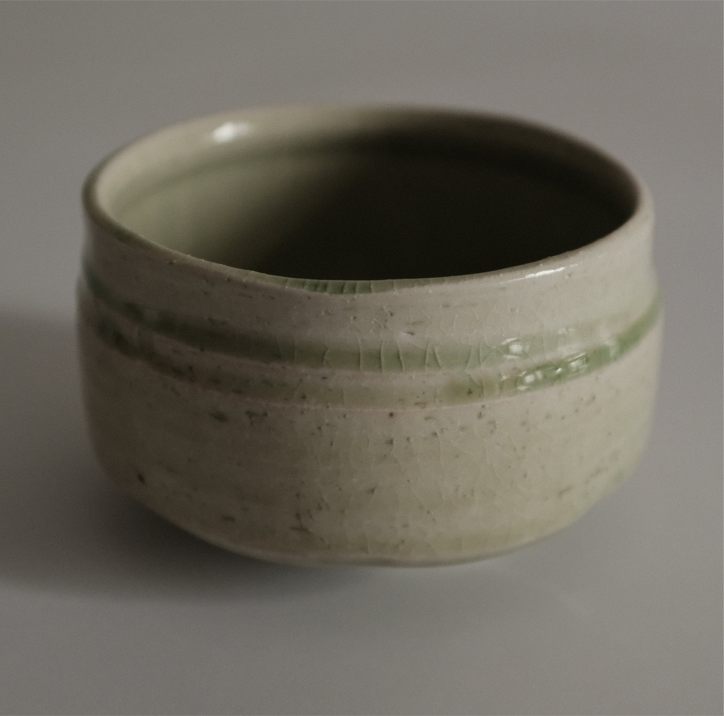 Hatsuichi Japan Hiwa Green Beadlo Kannyu Chawan Matcha Bowl Tea Bowl Minoware