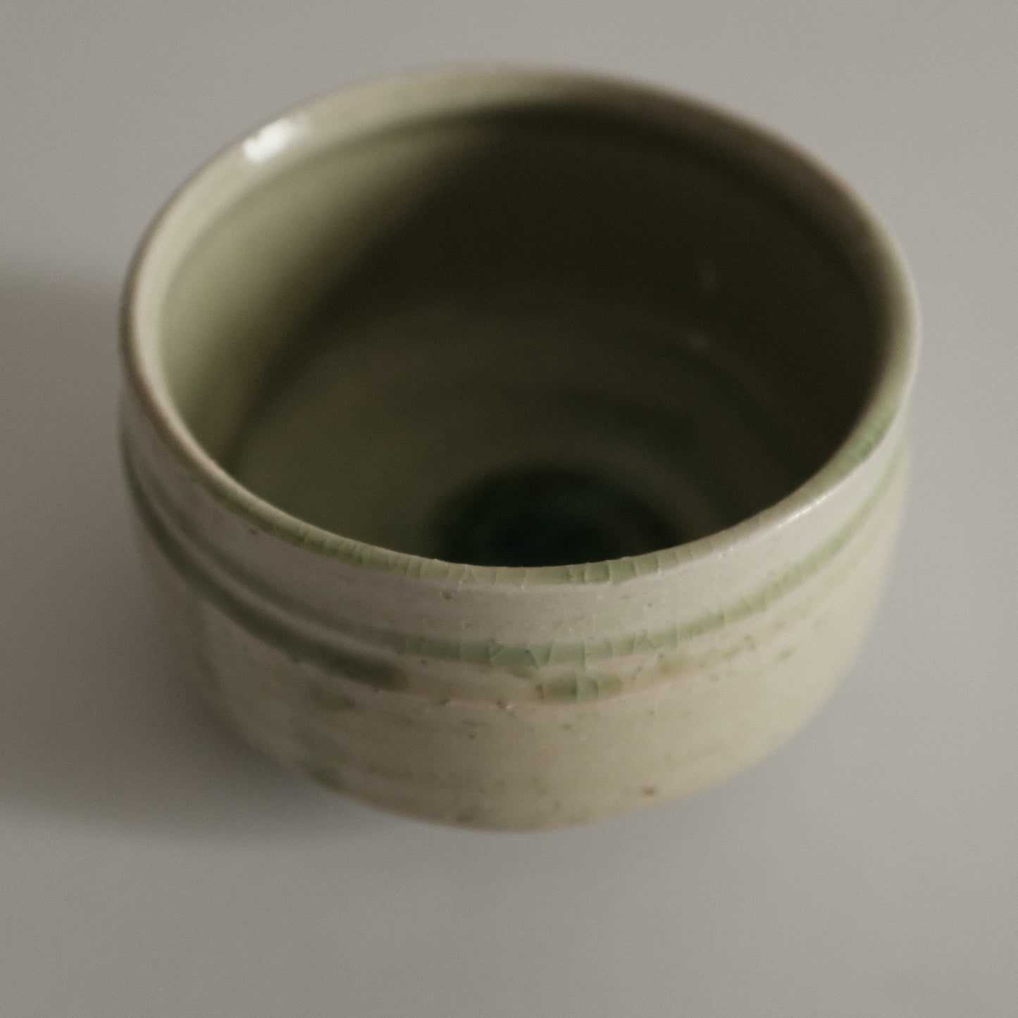 Hatsuichi Japan Hiwa Green Beadlo Kannyu Chawan Matcha Bowl Tea Bowl Minoware