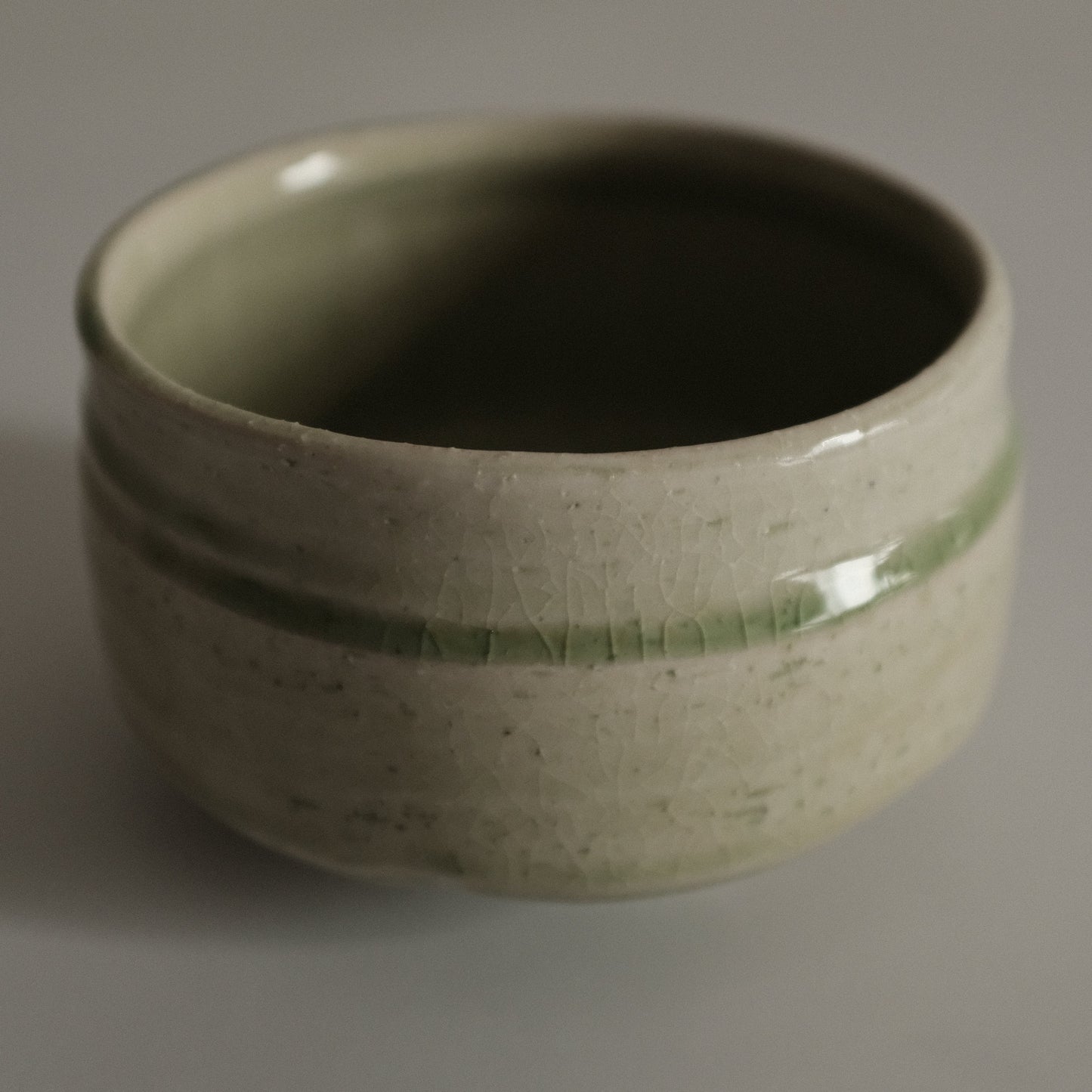 Hatsuichi Japan Hiwa Green Beadlo Kannyu Chawan Matcha Bowl Tea Bowl Minoware