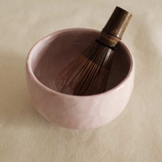 Hatsuichi Japan Sakura Shino Tataki Chawan Matcha Bowl Minoware