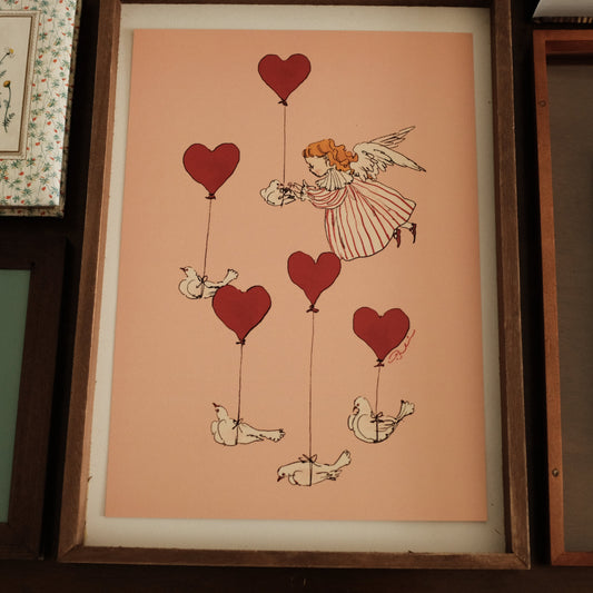 Kurahashi Rei Sending Love A4 Illustration Poster