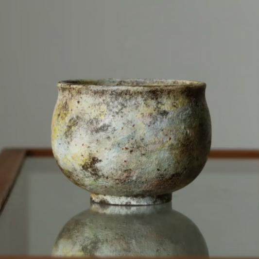 Hommage à Monet Mood Eight Egg Cup Coffee Cup Engobe Matte Textured Ceramic Stoneware