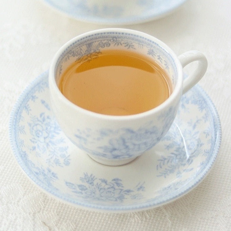 ELIZABETH Rose Baby Blue Tea/ Coffee Cup and Saucer Set