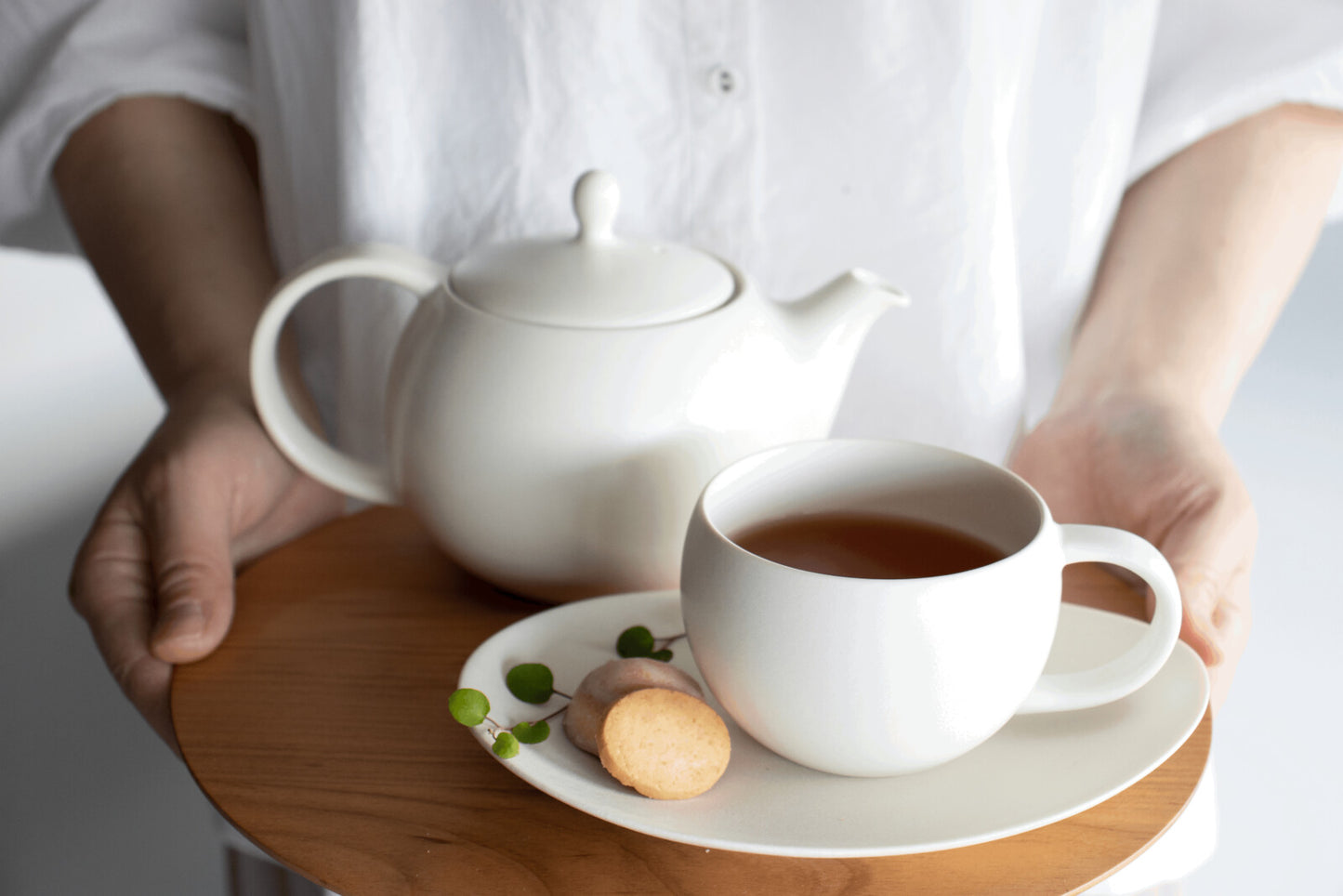 SALIU JAPAN Mino Ware Teacup White