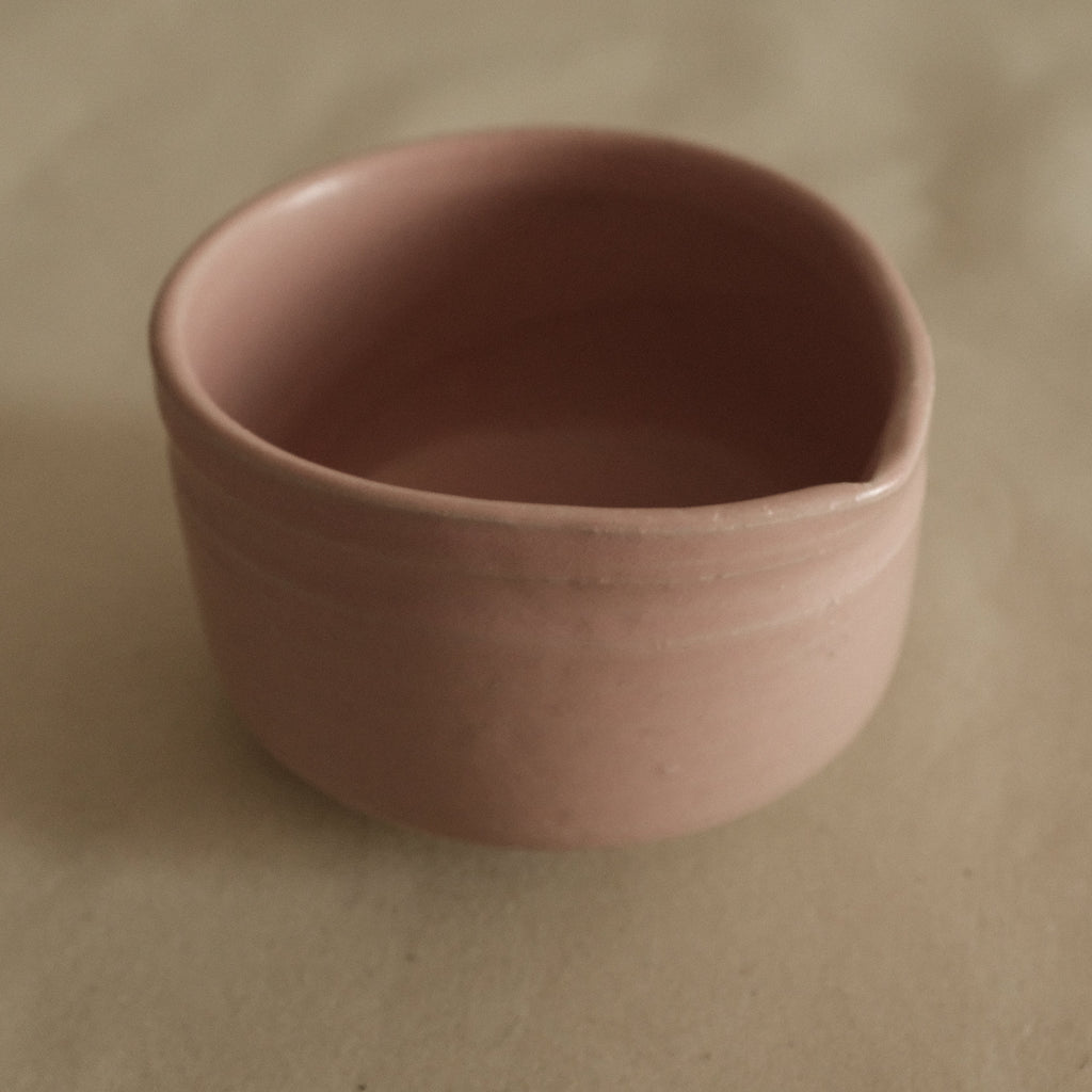Hatsuichi Japan Momo Neri Pink Katakuchi Chawan Matcha Bowl Large Minoware