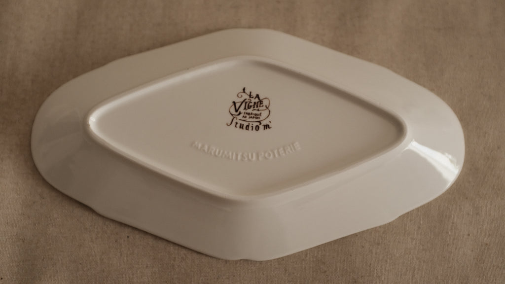 Studio M' Japan Vigne Plate Blue