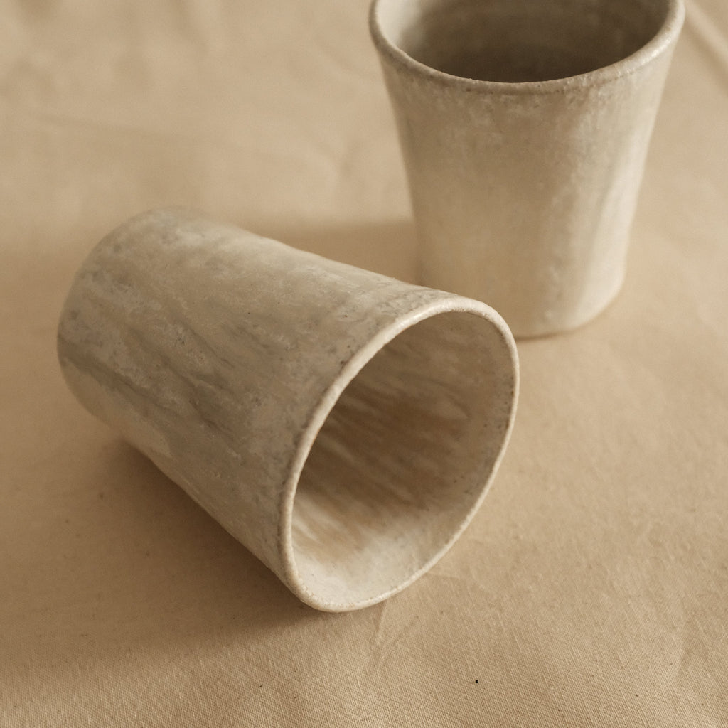 Kyuuko Mashiko Konayuki Powder Snow Glaze Tall Mug