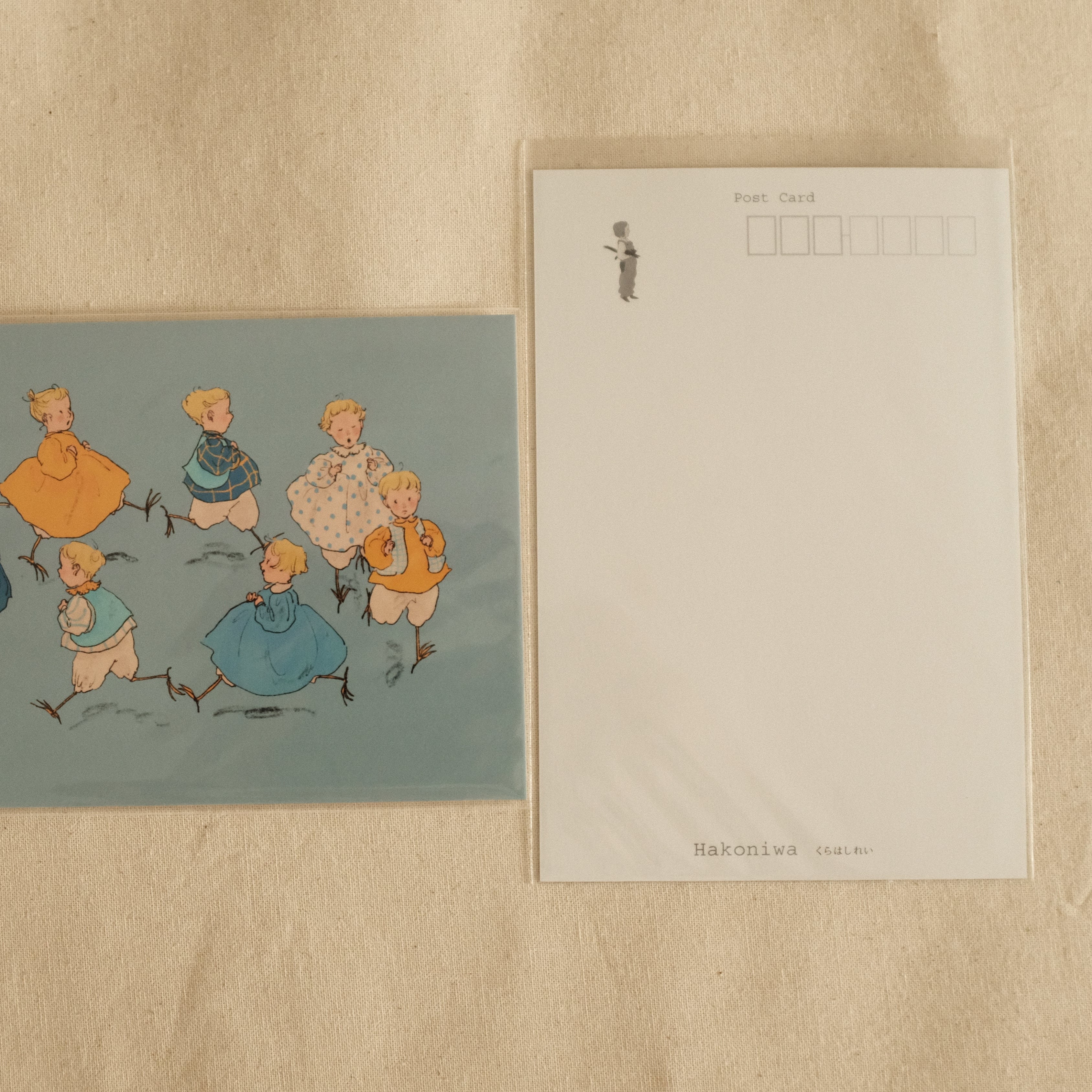 Kurahashi Rei Running Small Birds Postcard