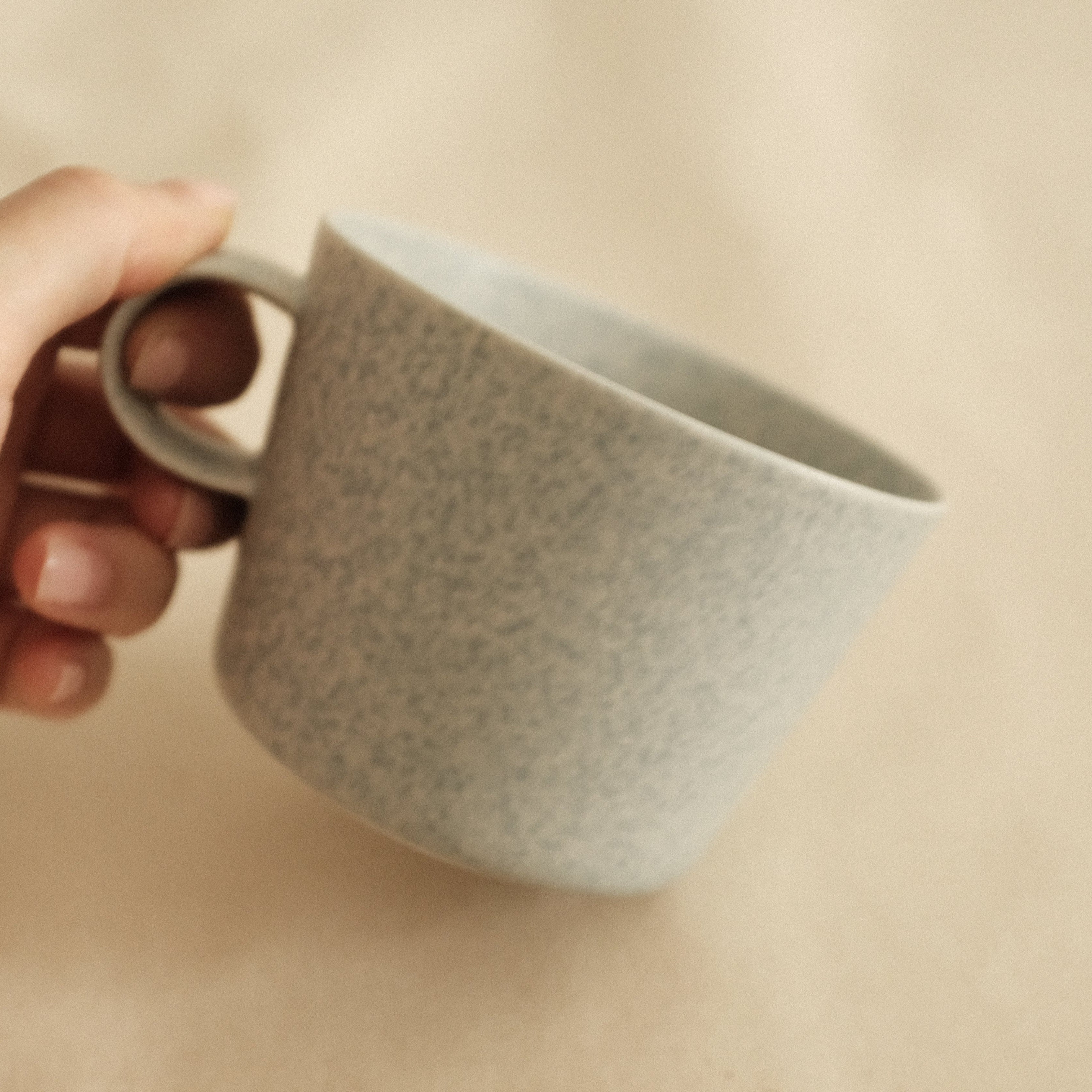 yumiko iihoshi unjour aspres midi matin cup nami light blue pattern