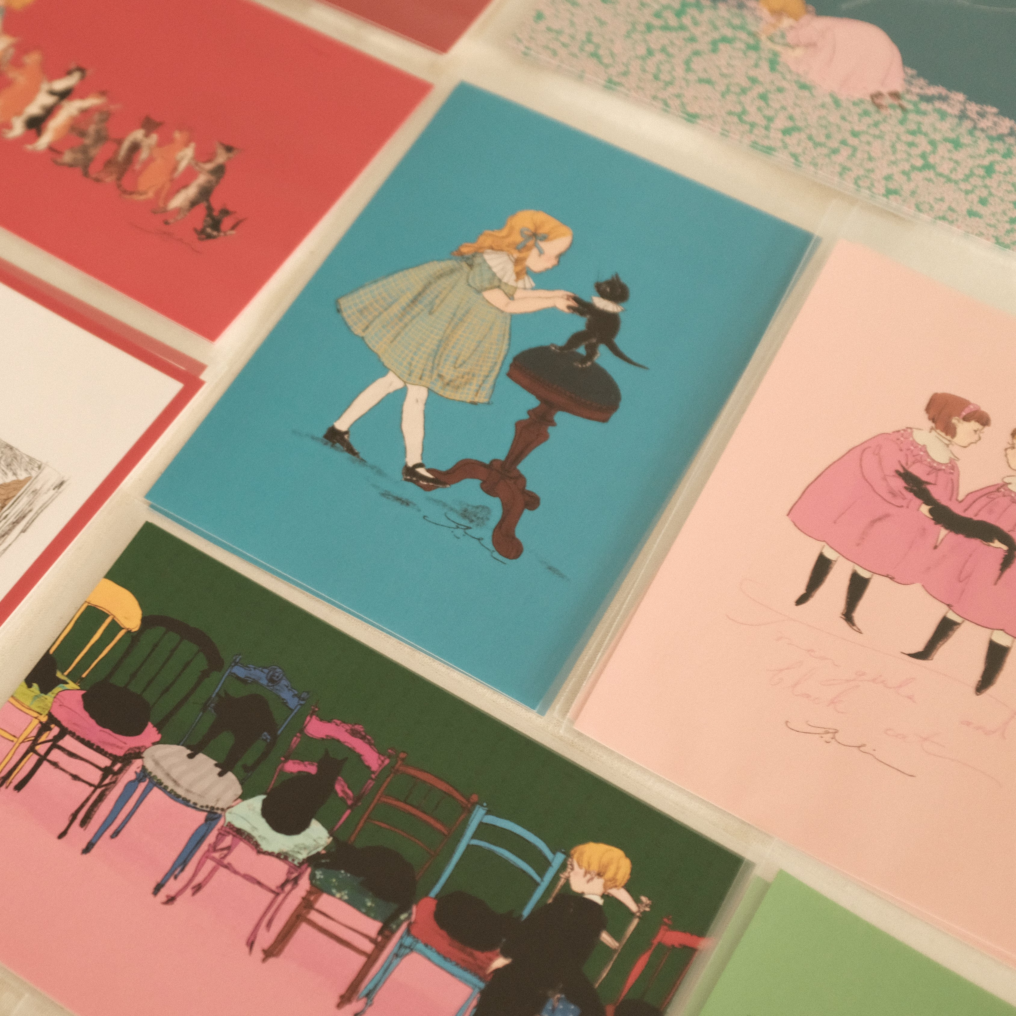 Kurahashi Rei Dance with Cat Postcard