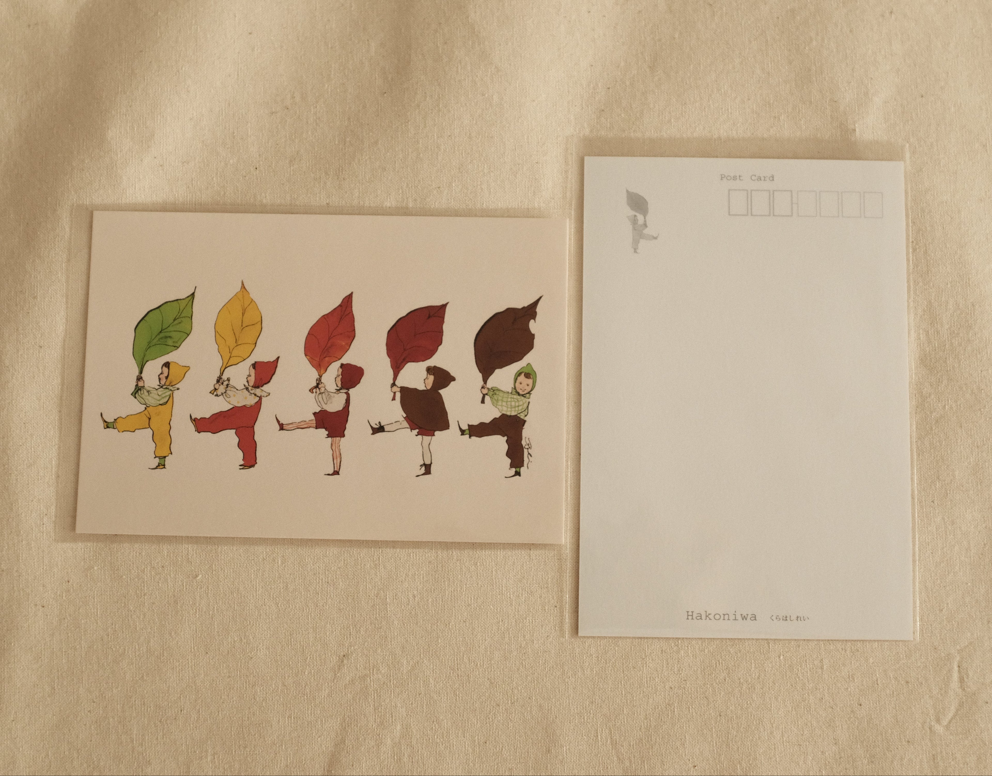 Kurahashi Rei Autumn Leaves Postcard