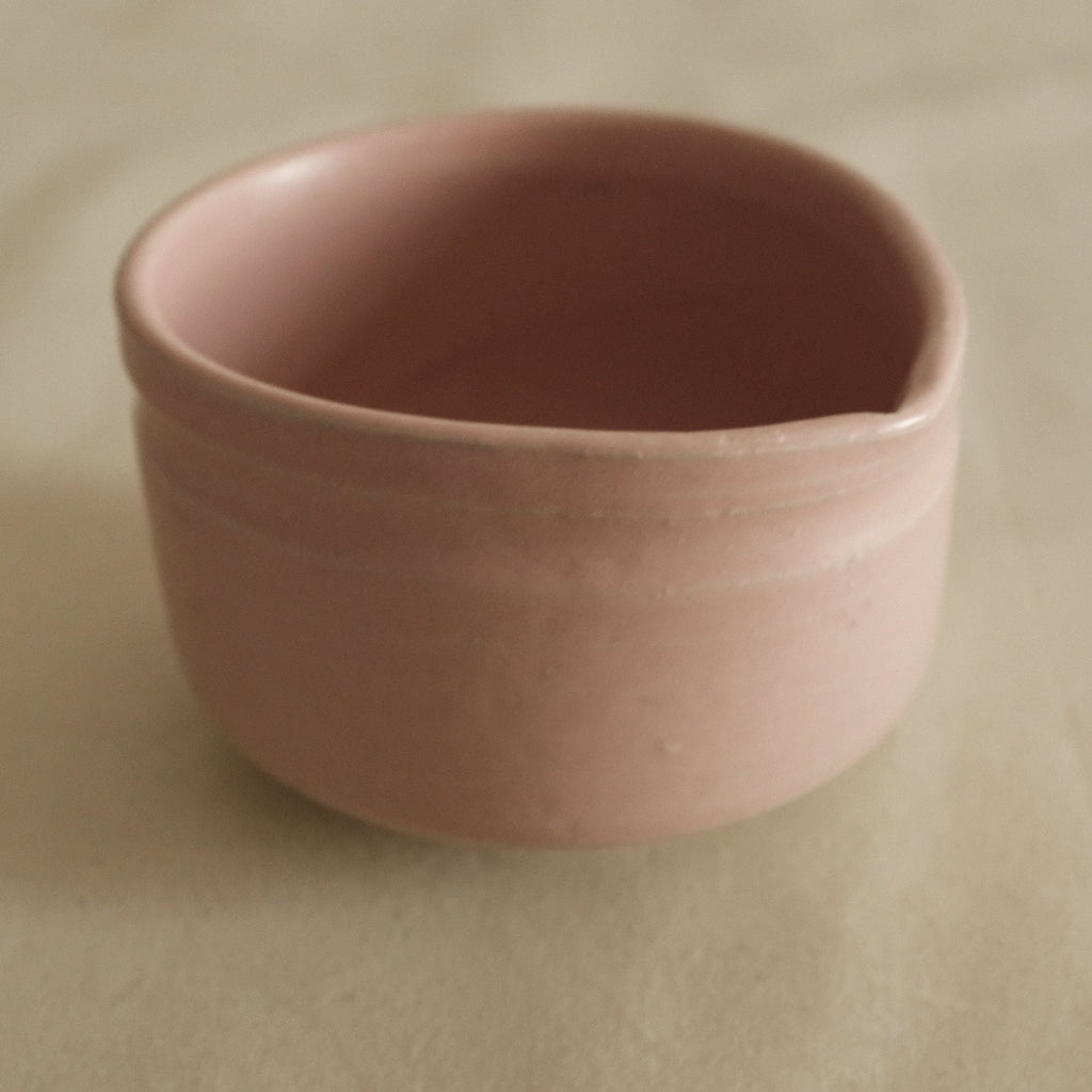 Hatsuichi Japan Momo Neri Pink Katakuchi Chawan Matcha Bowl Large Minoware