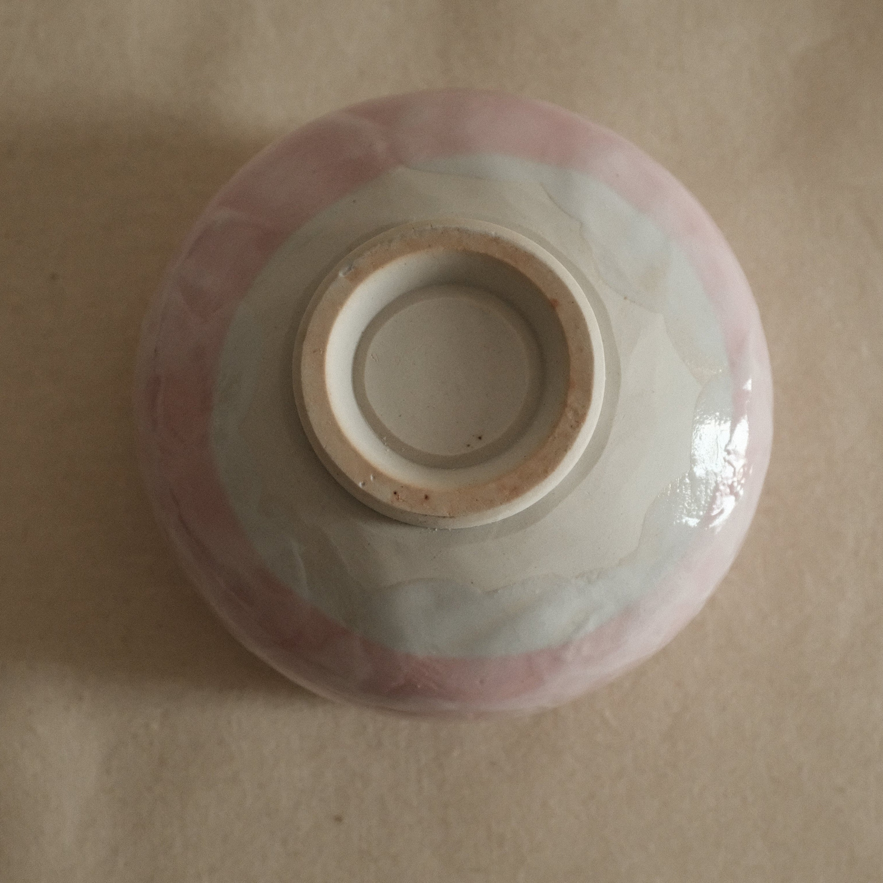 Hatsuichi Japan Sakura Shino Tataki Chawan Matcha Bowl Minoware