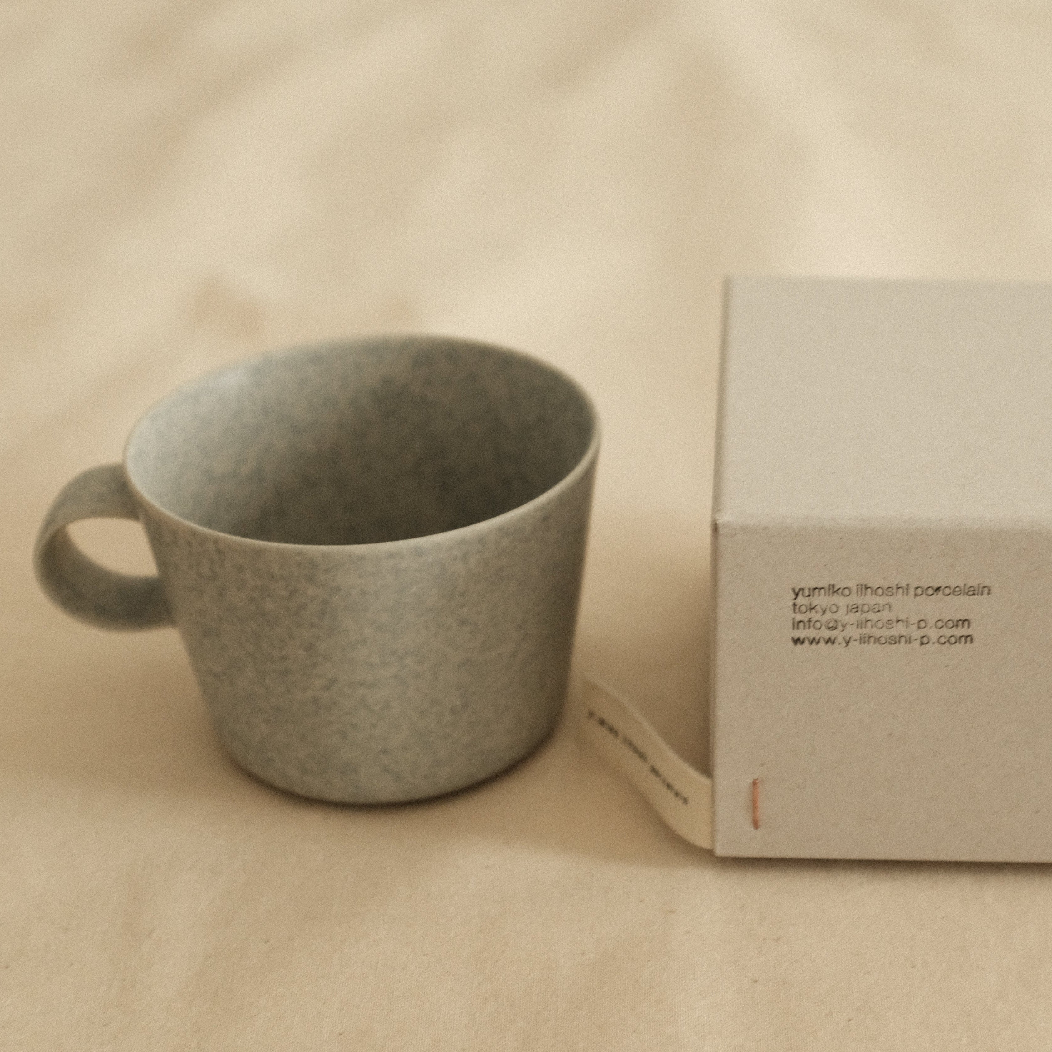 yumiko iihoshi unjour aspres midi matin cup nami light blue pattern