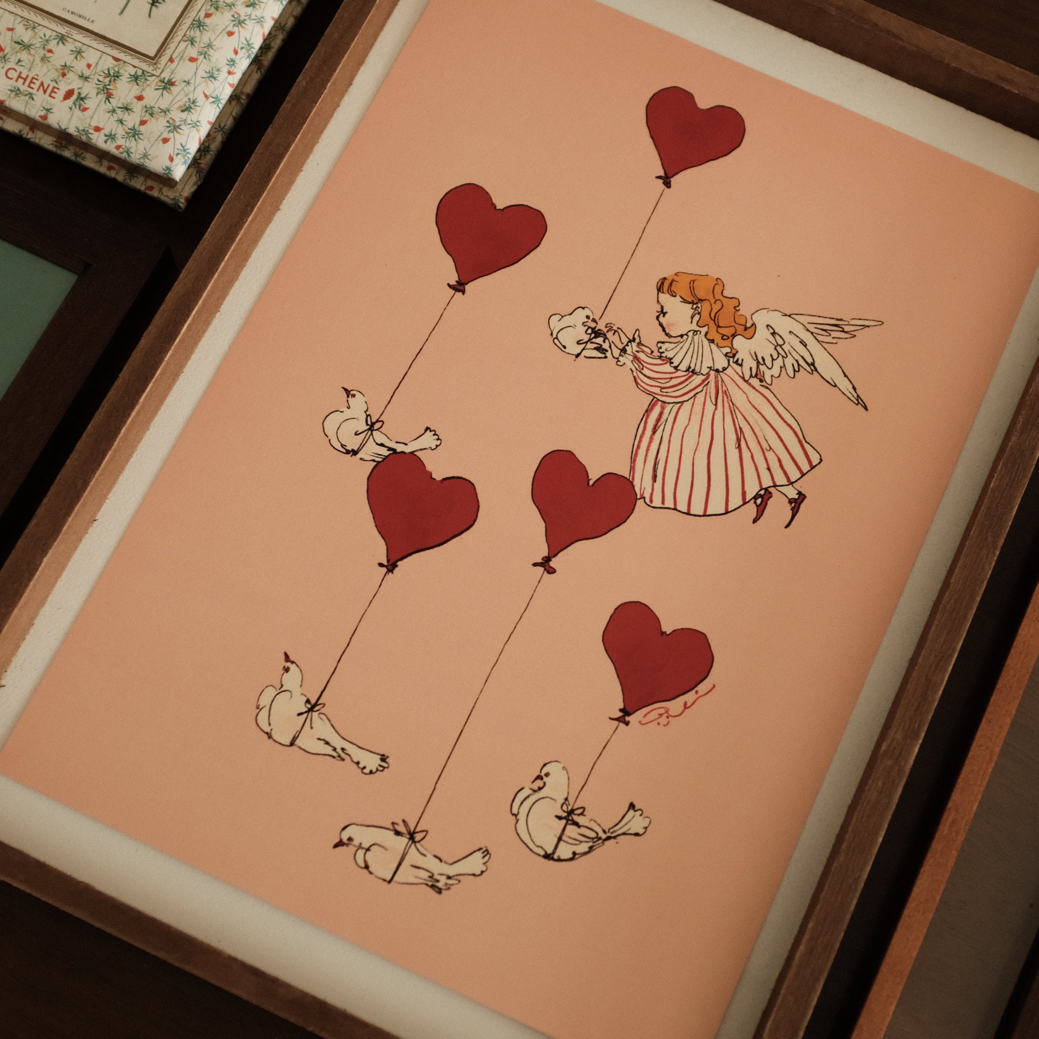 Kurahashi Rei Sending Love A4 Illustration Poster