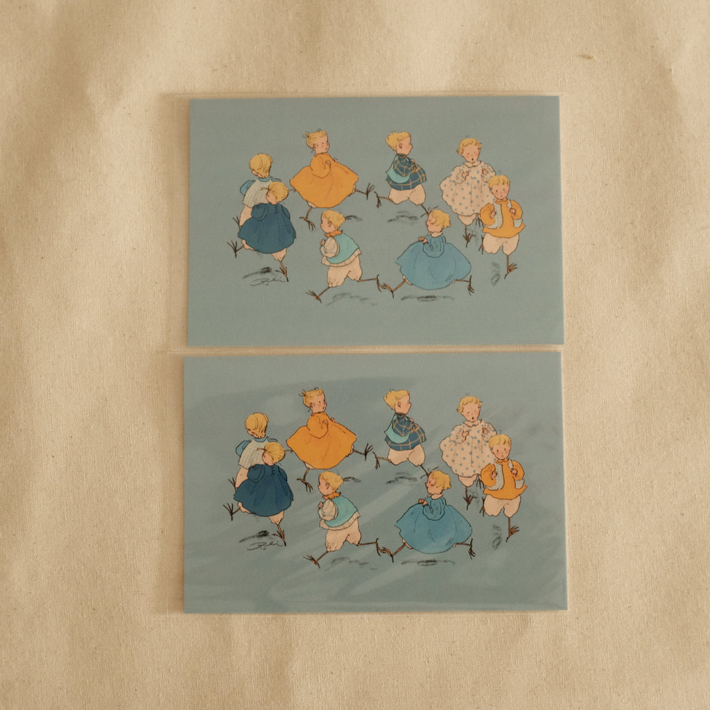 Kurahashi Rei Running Small Birds Postcard