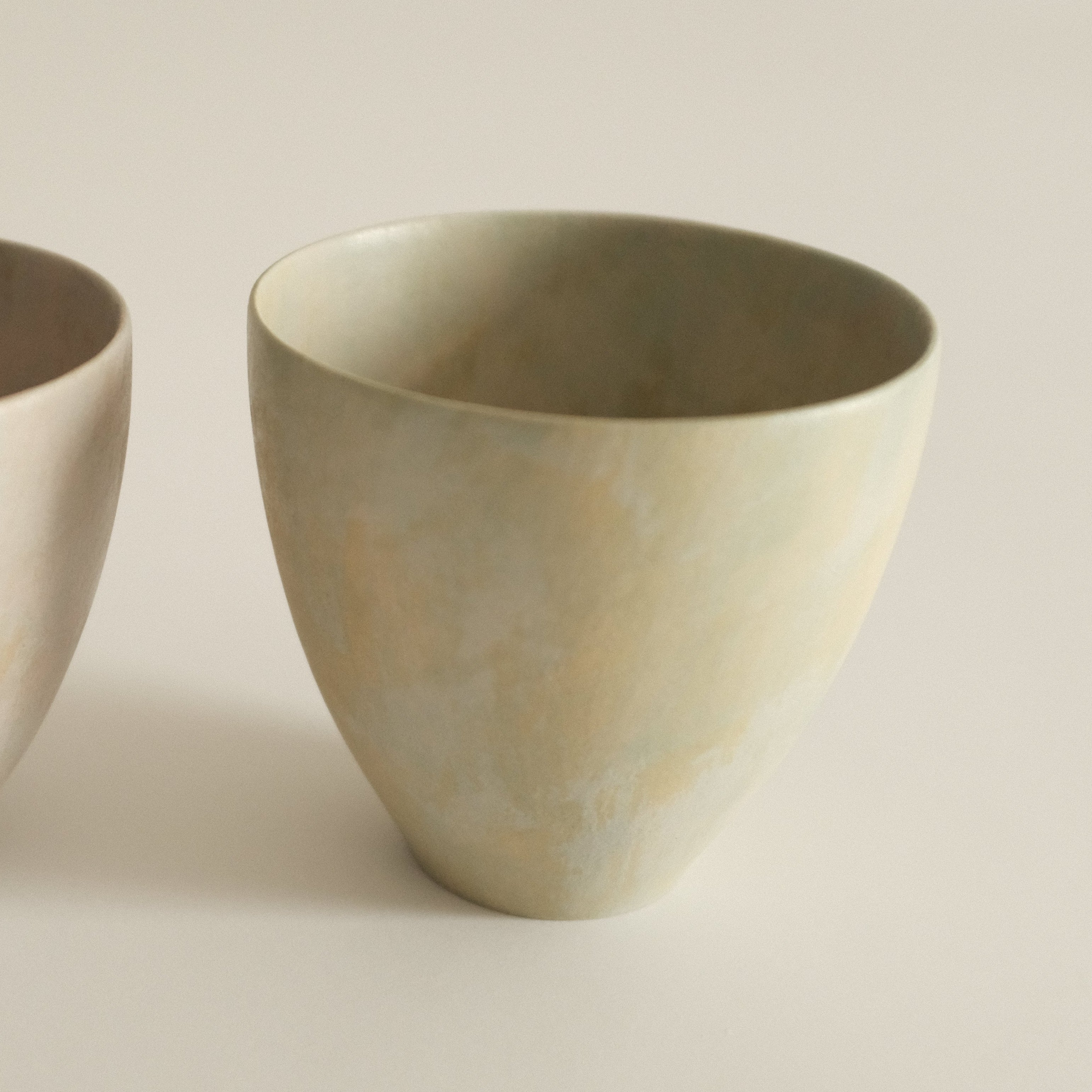 Makoto Saito Palette Green Yellow Tall Cup