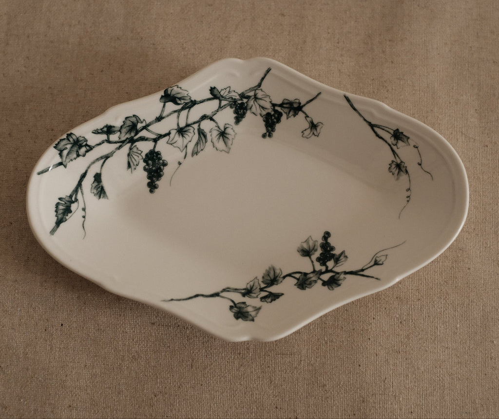 Studio M' Japan Vigne Plate Blue