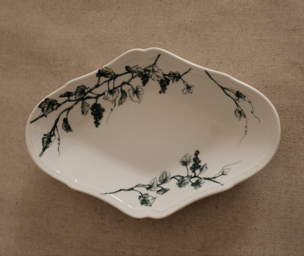 Studio M' Japan Vigne Plate Blue