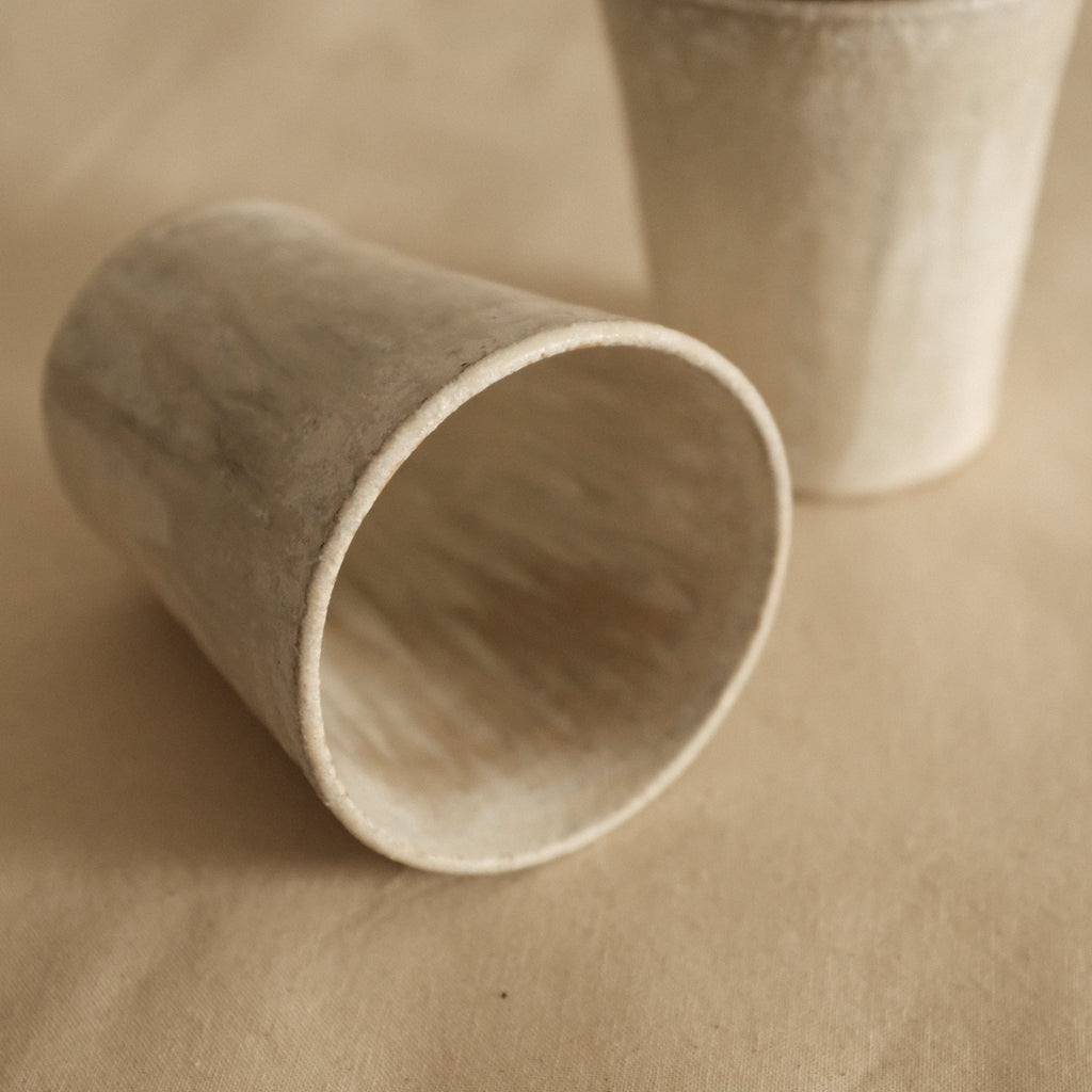 Kyuuko Mashiko Konayuki Powder Snow Glaze Tall Mug