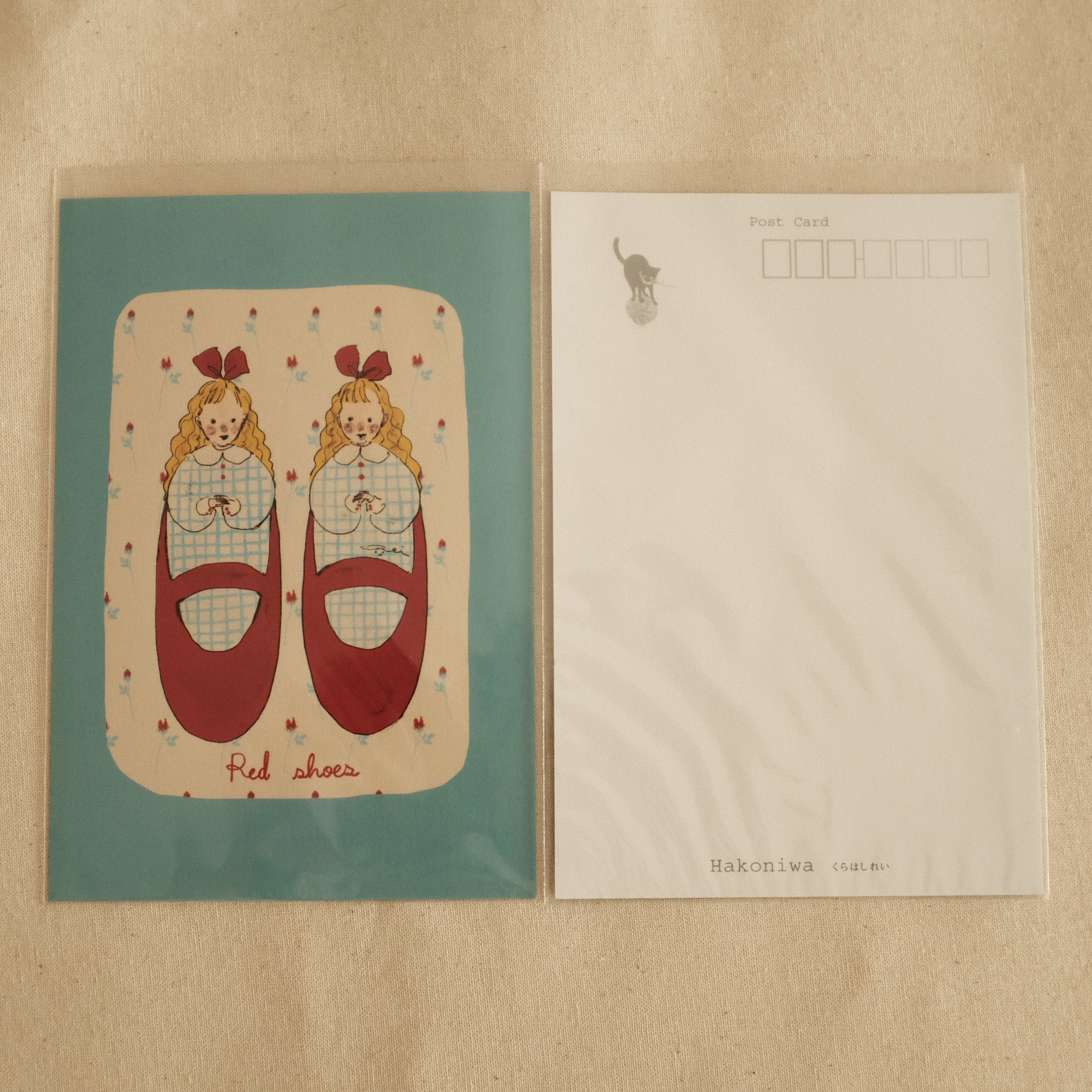 Kurahashi Rei A Pair of Red Shoes Postcard
