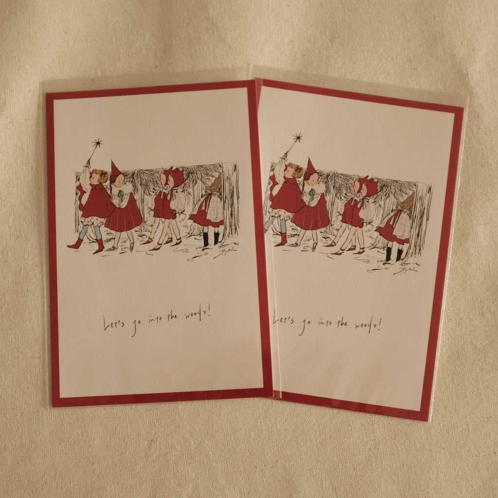 Kurahashi Rei Let's Go to The Forest Postcard