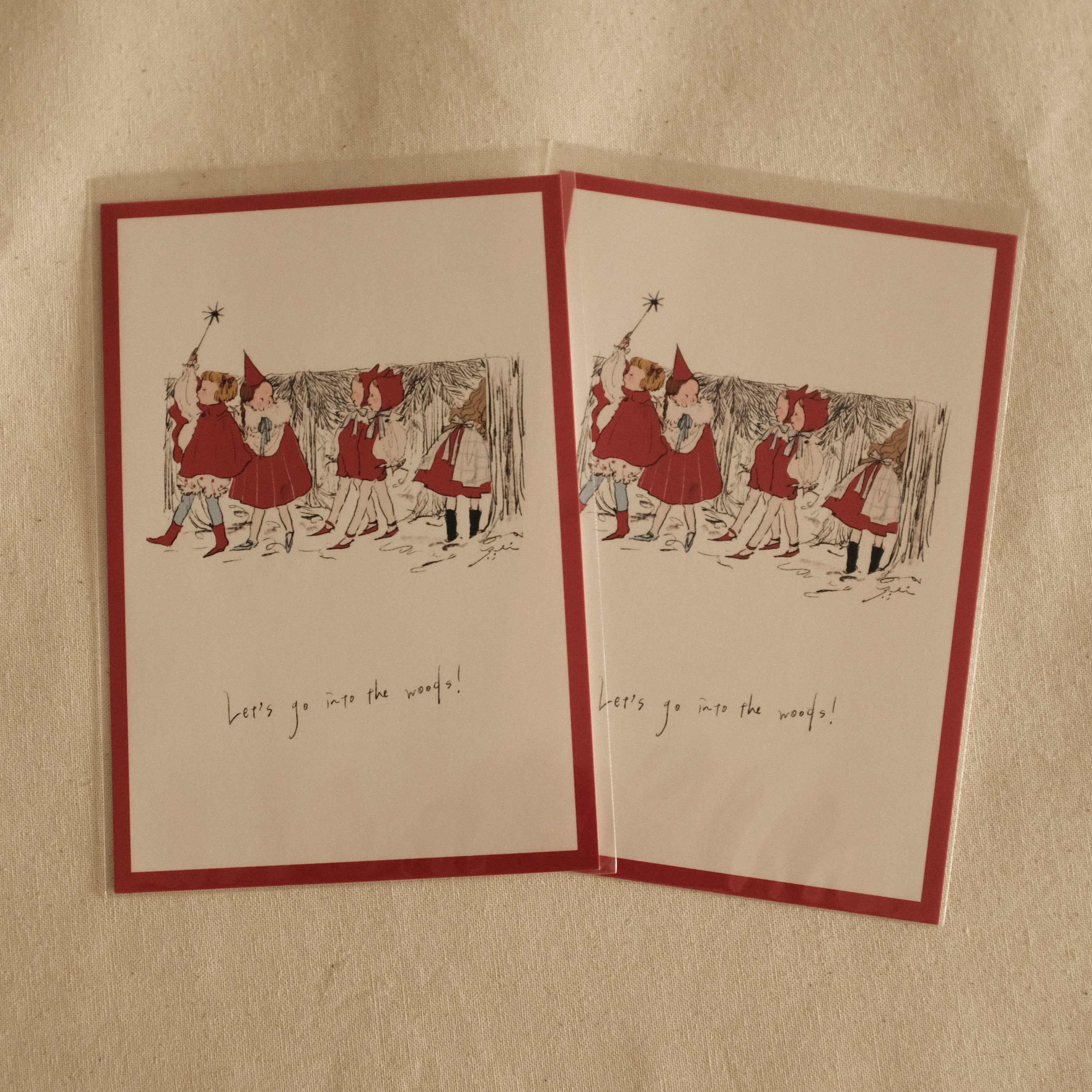 Kurahashi Rei Let's Go to The Forest Postcard