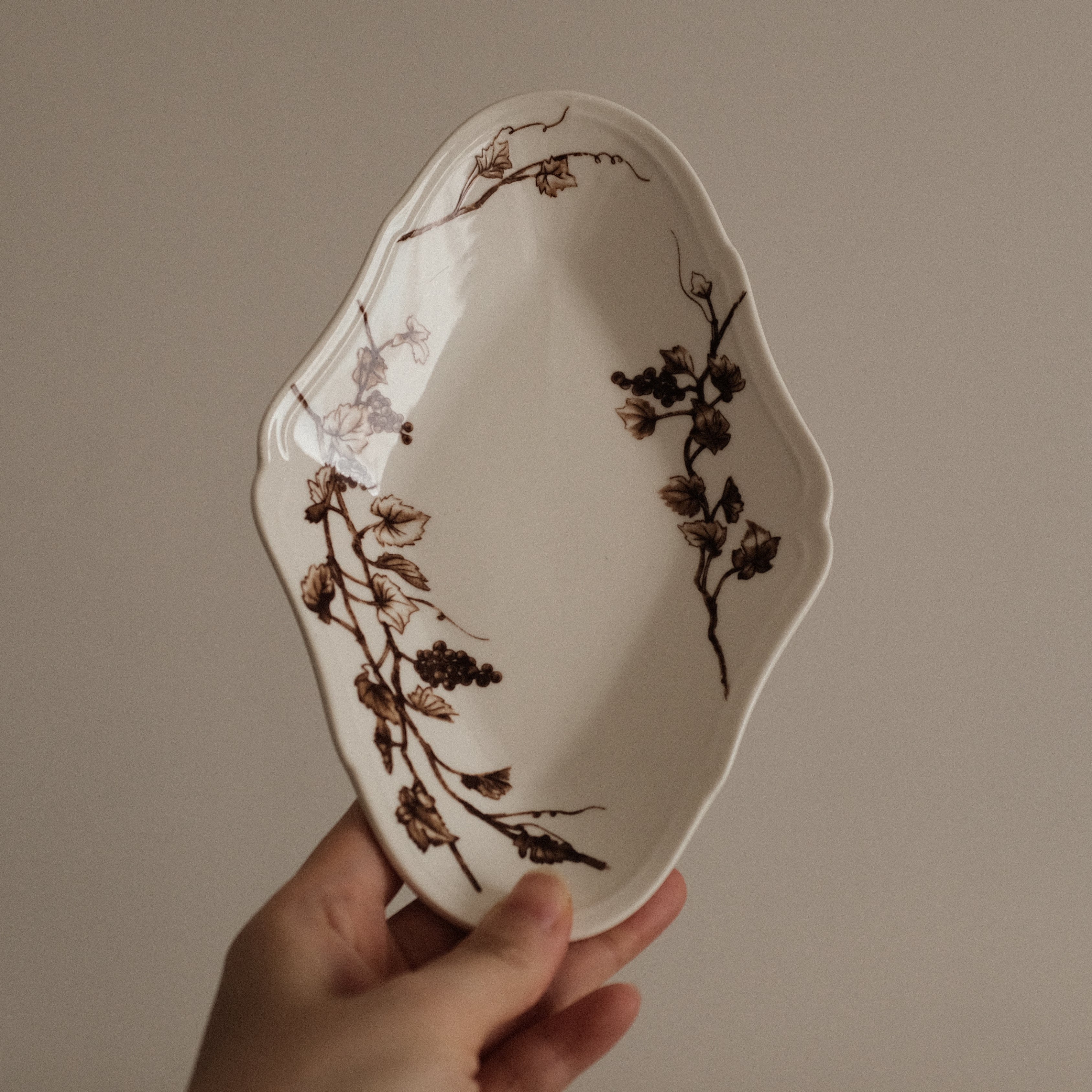 Studio M' Japan Vigne Plate Brown