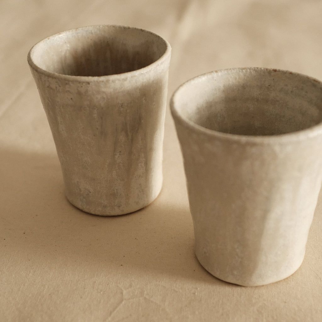 Kyuuko Mashiko Konayuki Powder Snow Glaze Tall Mug