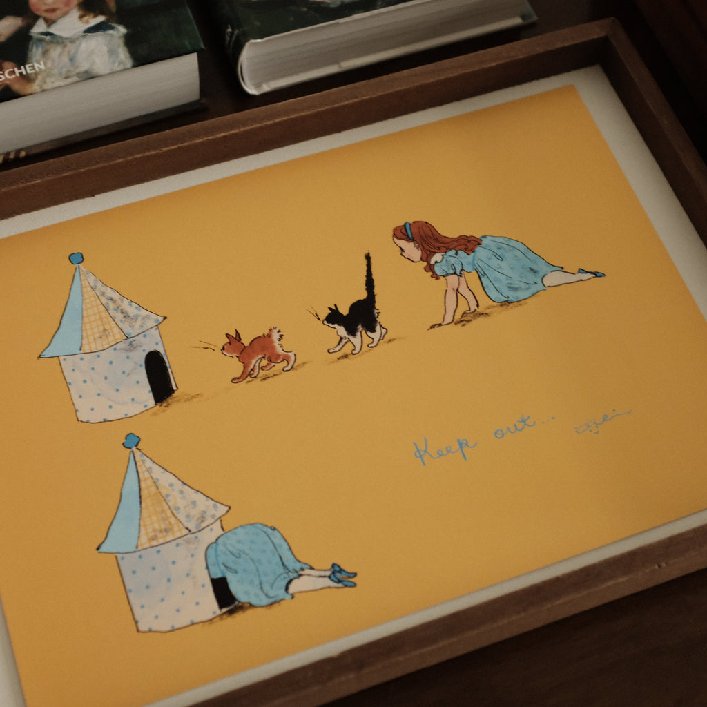 Kurahashi Rei No Trespassing A4 Illustration Poster