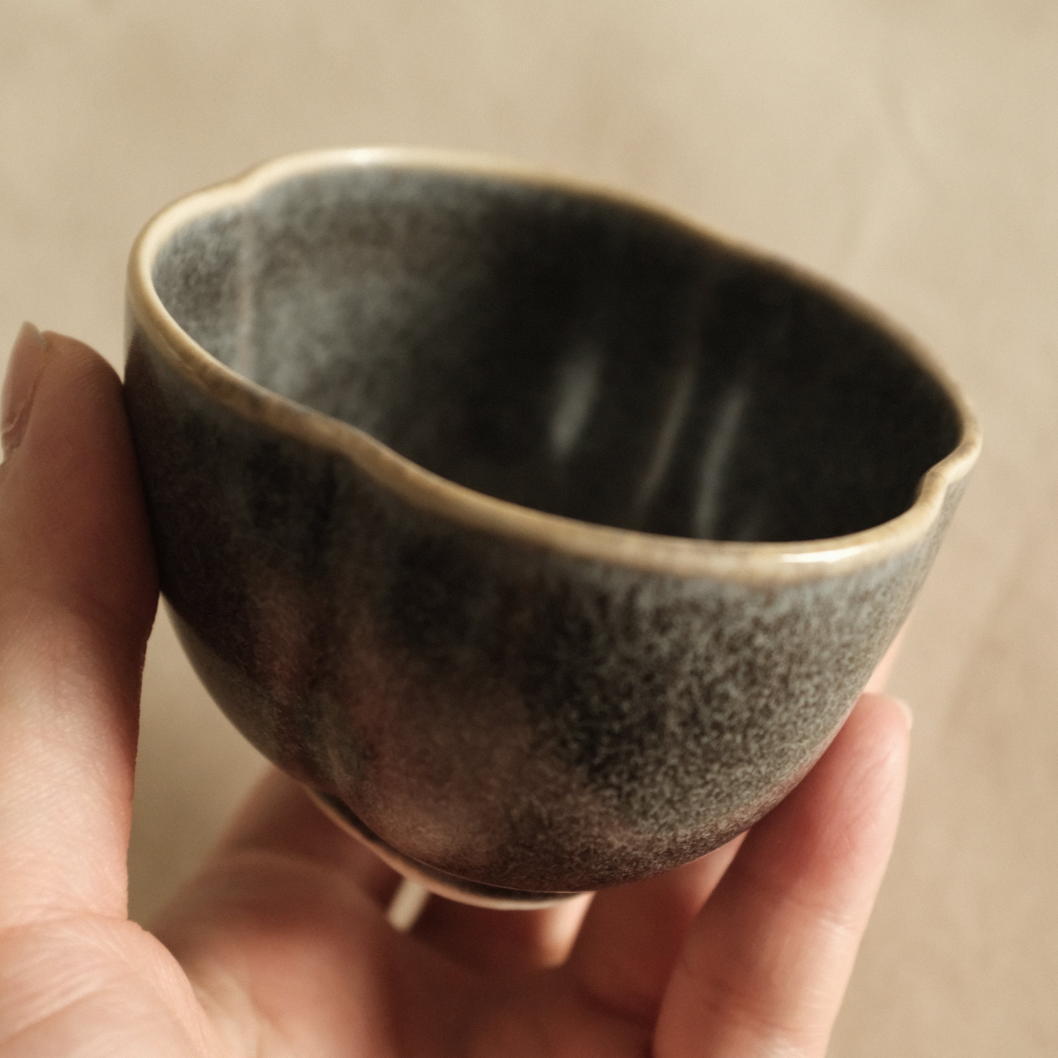 East Table Dolce Kiln Change Glaze Mokko Papaya Shape Goma Sesame Small Bowl