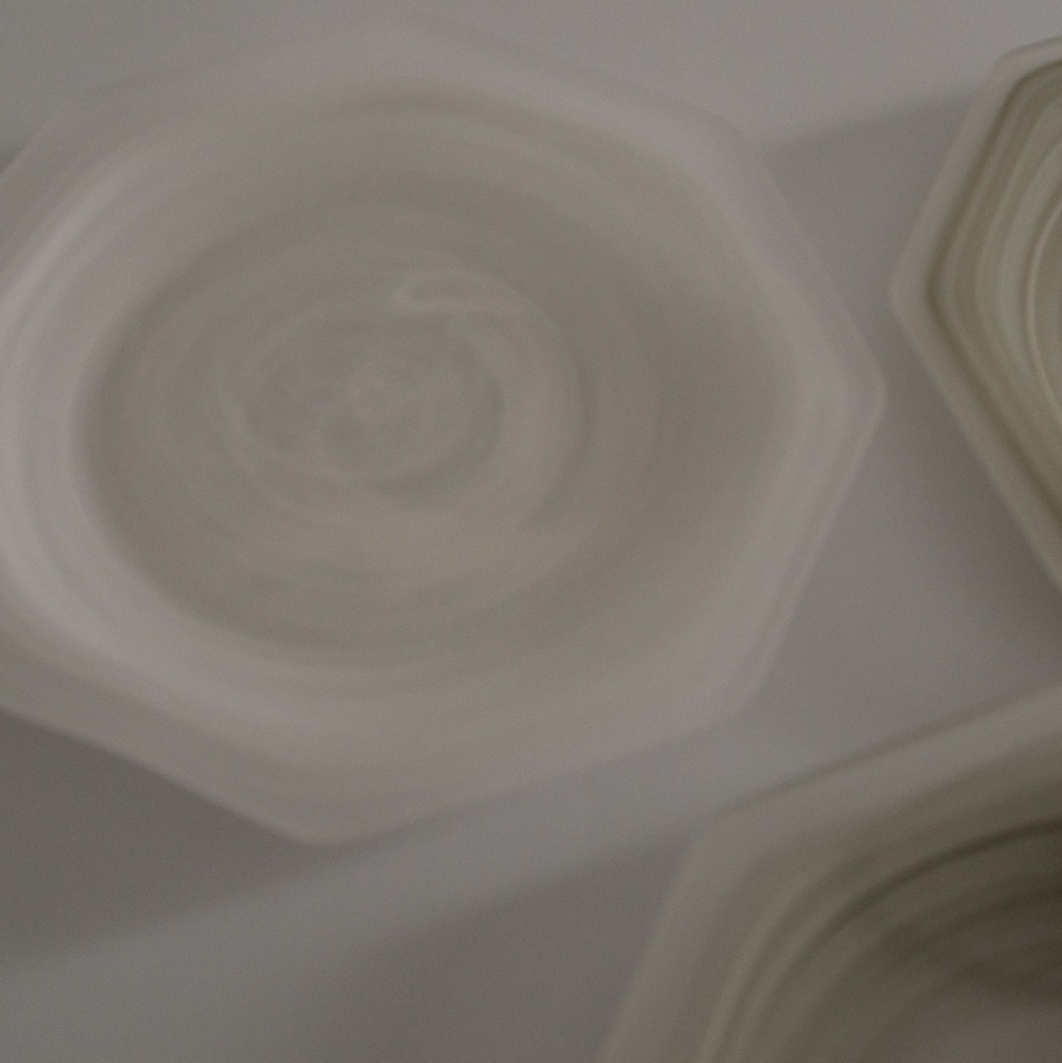 ESME Handmade Hexagon Frosted Glass Cosmic Plate White