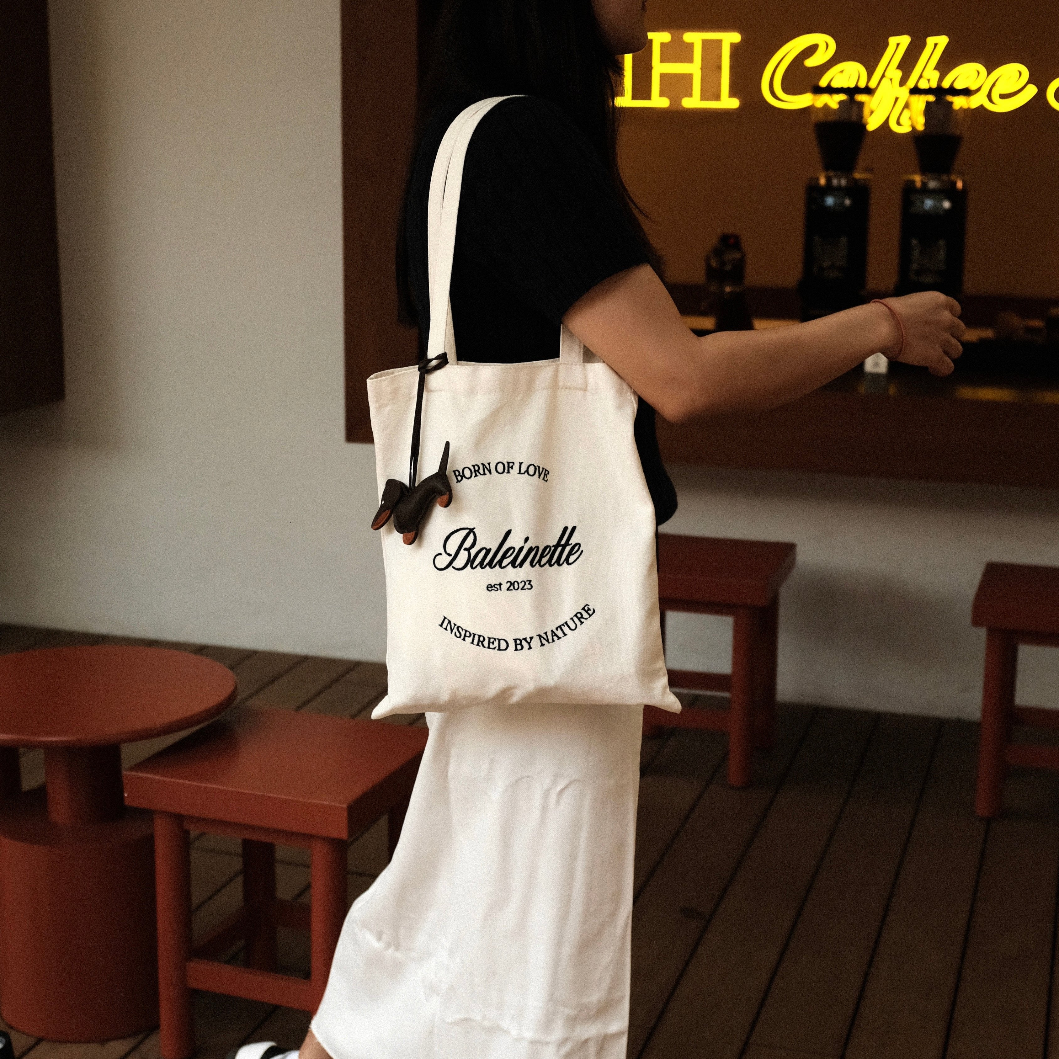 Baleinette Embroidered Tote Bag