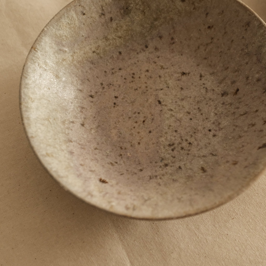 Suzuki Mikumo Spring Soft Pink Green Ceramic Deep Plate