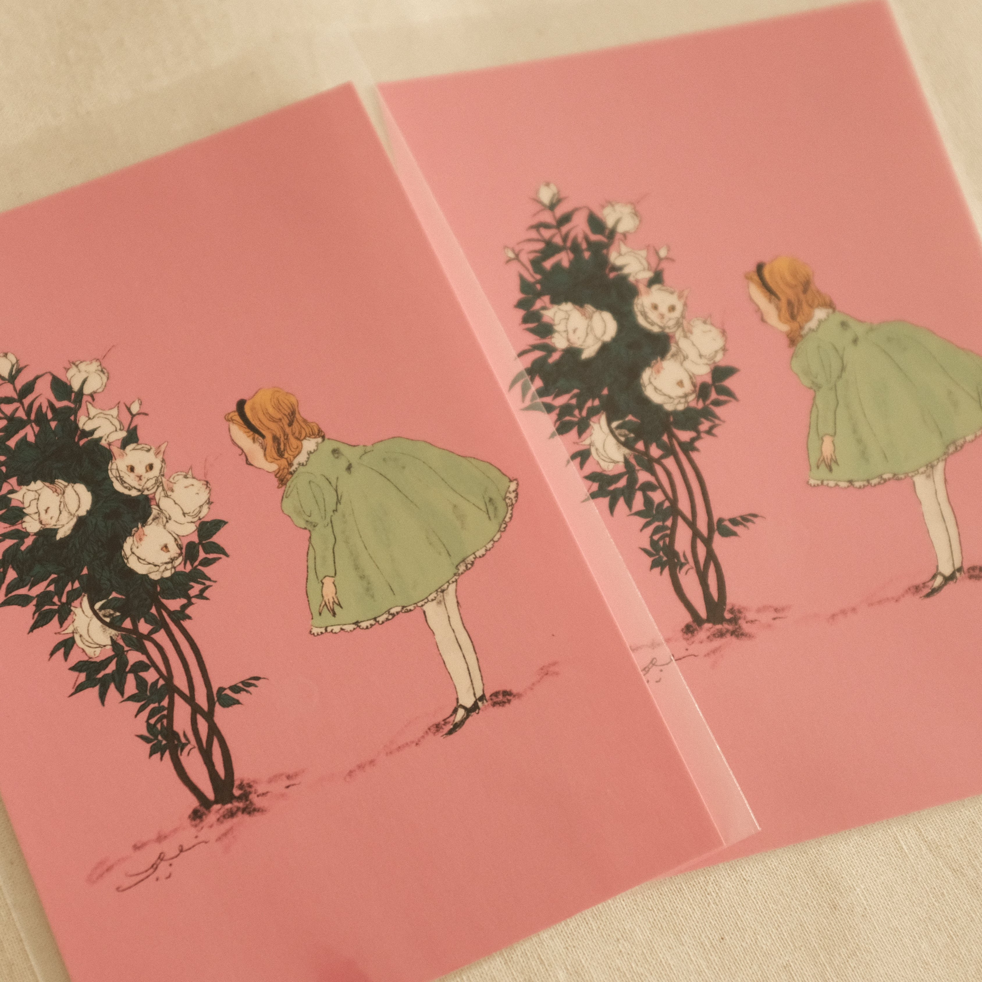 Kurahashi Rei Talk to Me Cat Postcard