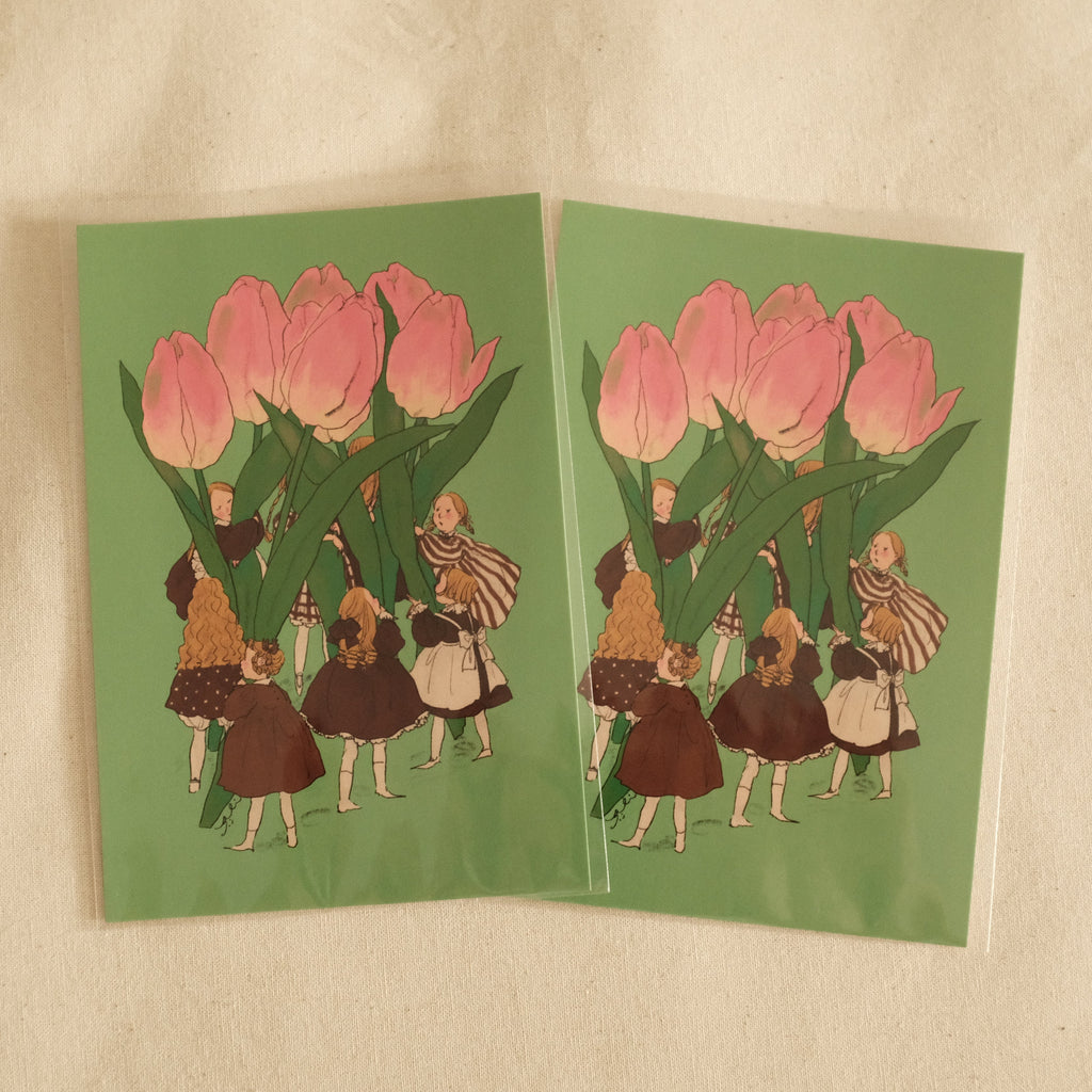 Kurahashi Rei Tulip Girls Postcard