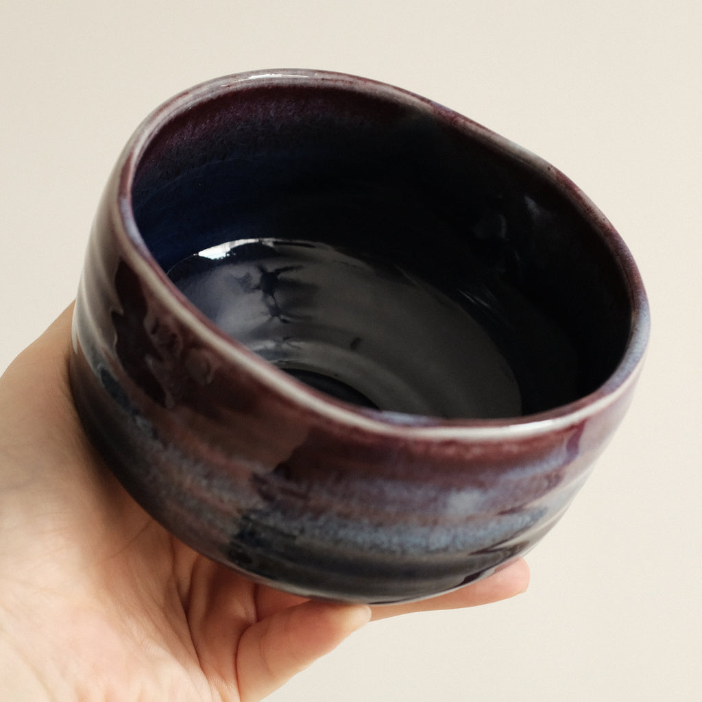 Hatsuichi Japan Tsubo Violet Chawan Matcha Bowl Minoware