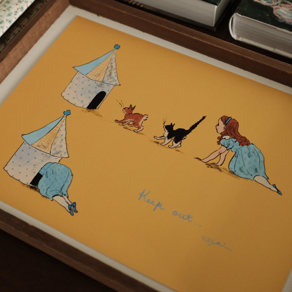 Kurahashi Rei No Trespassing A4 Illustration Poster