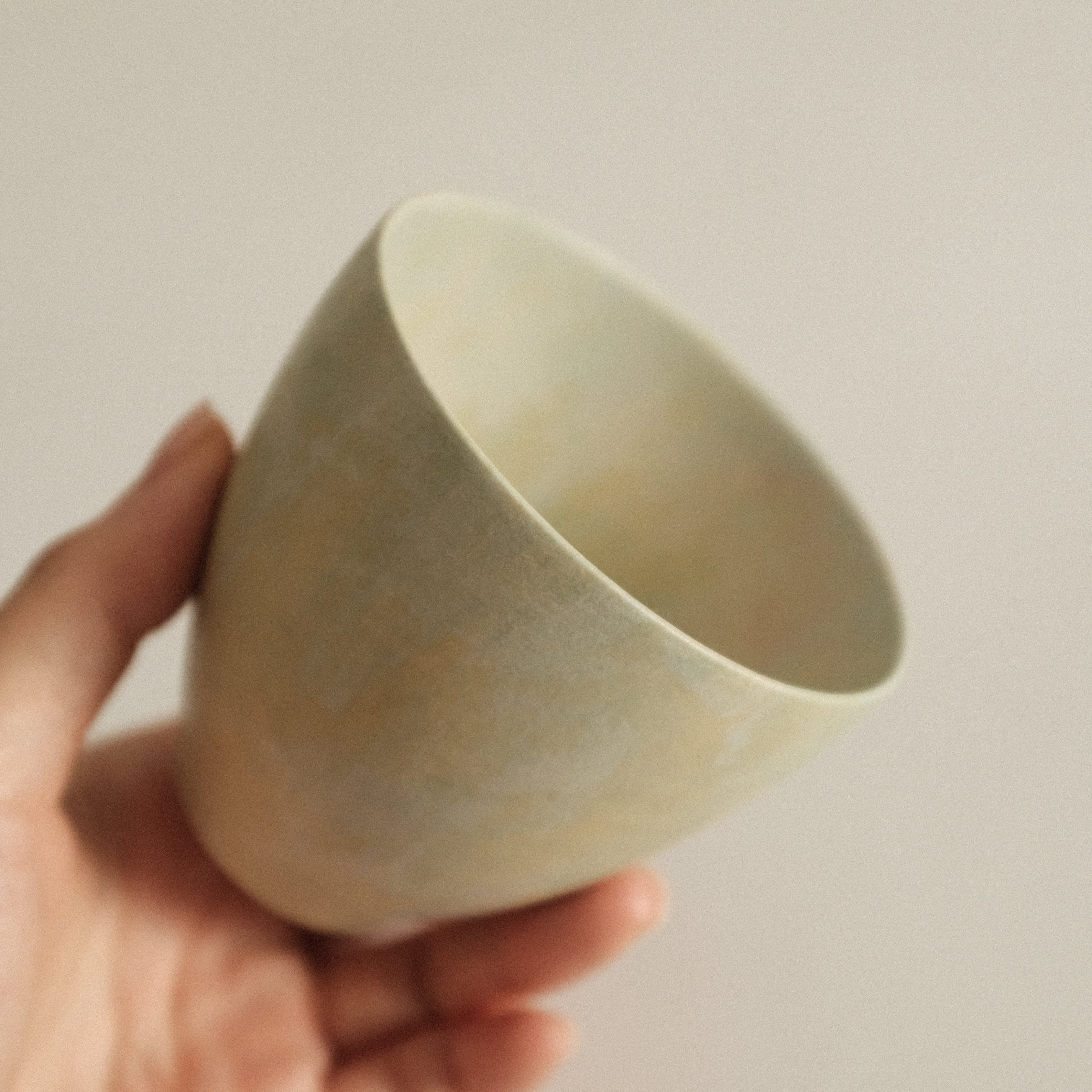 Makoto Saito Palette Green Yellow Tall Cup