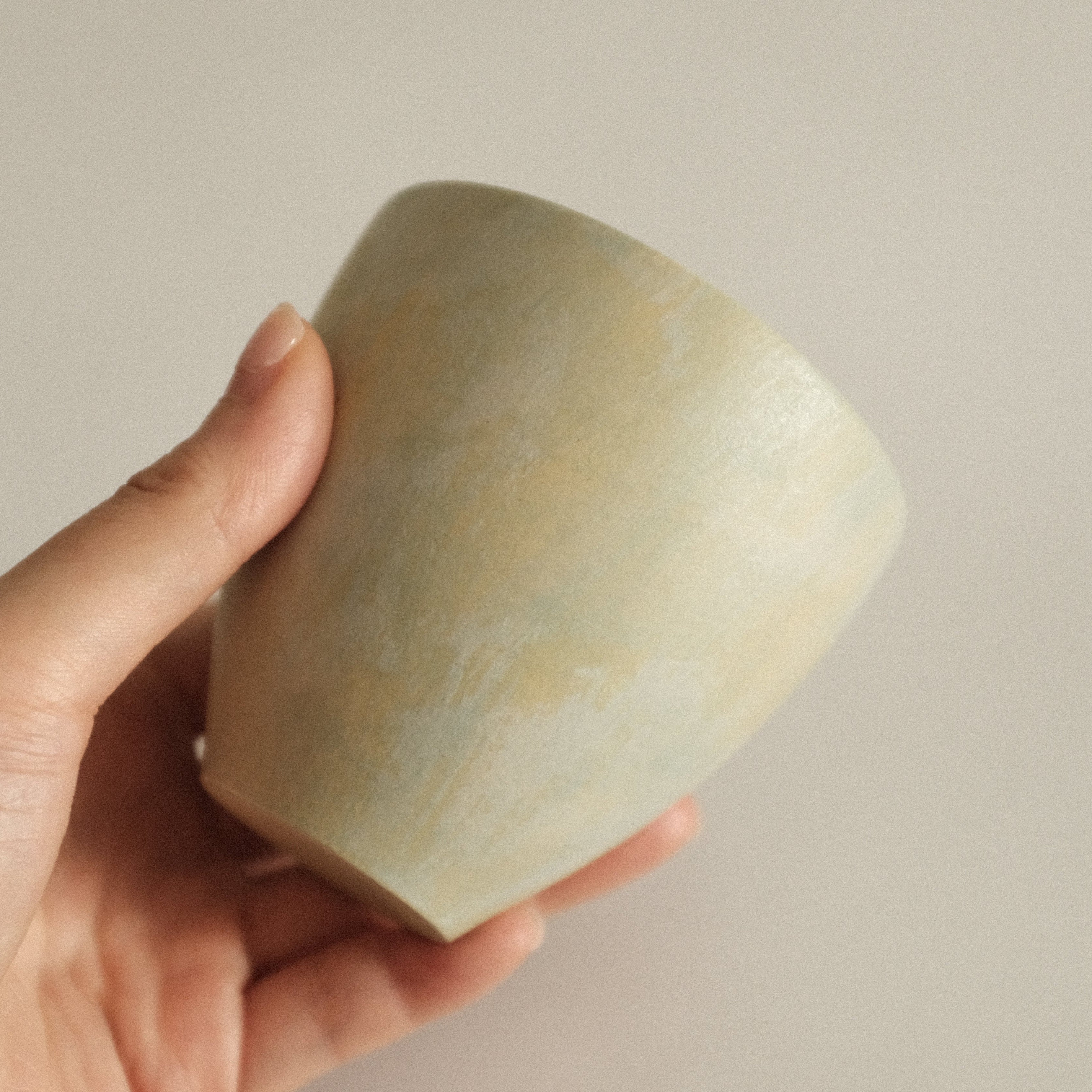 Makoto Saito Palette Green Yellow Tall Cup