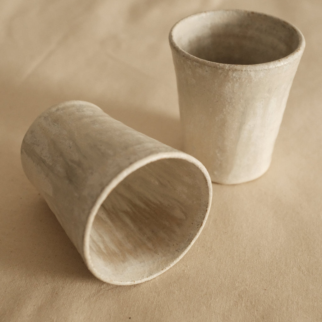 Kyuuko Mashiko Konayuki Powder Snow Glaze Tall Mug